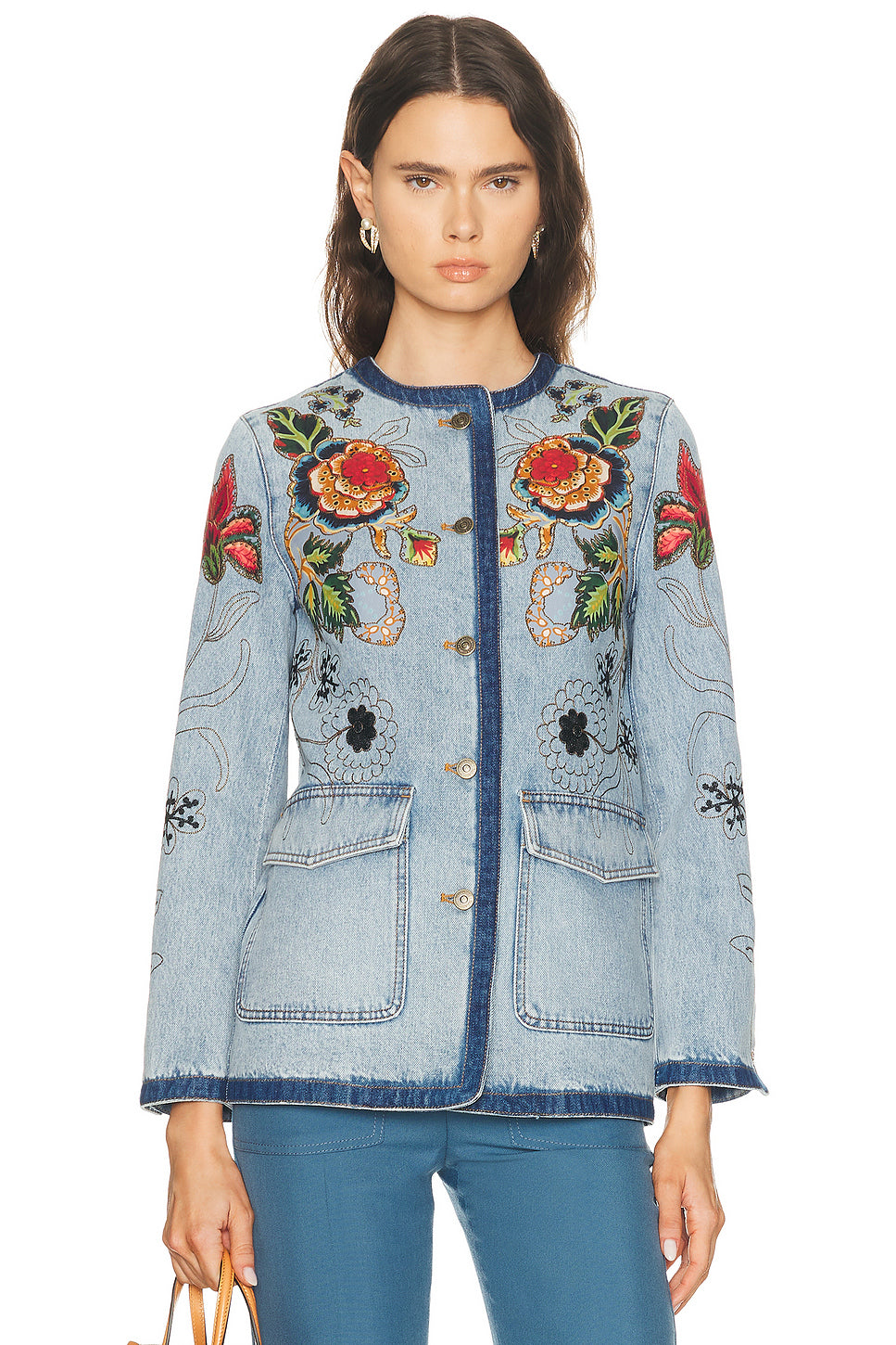 Embroidered Denim Jacket