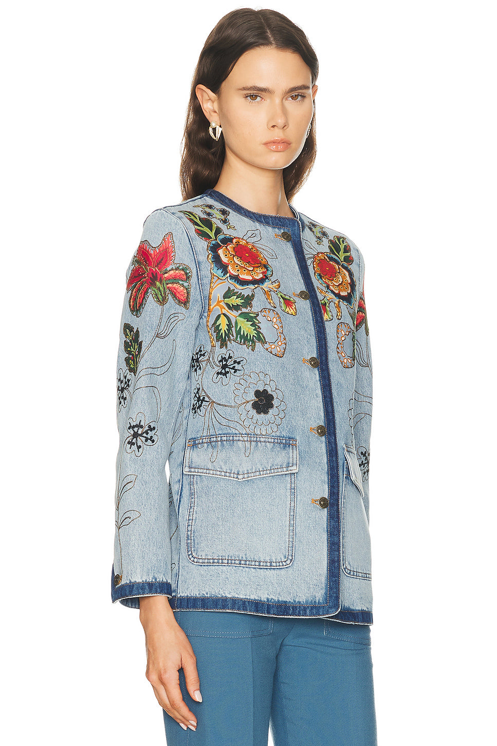 Embroidered Denim Jacket