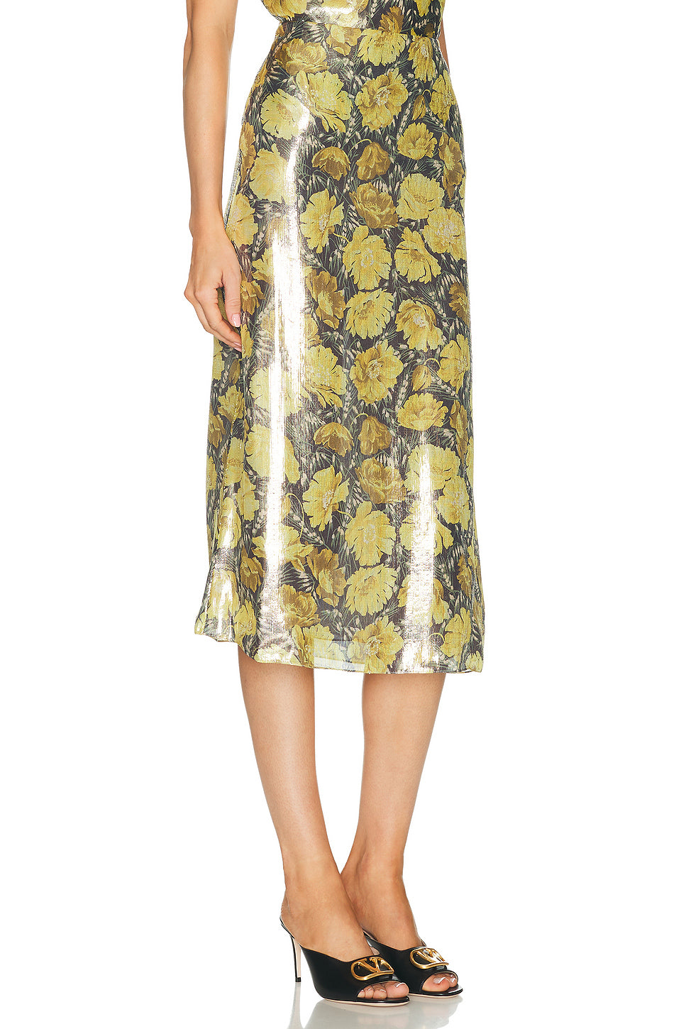 Lurex Apres L'Hiver Poppies Skirt