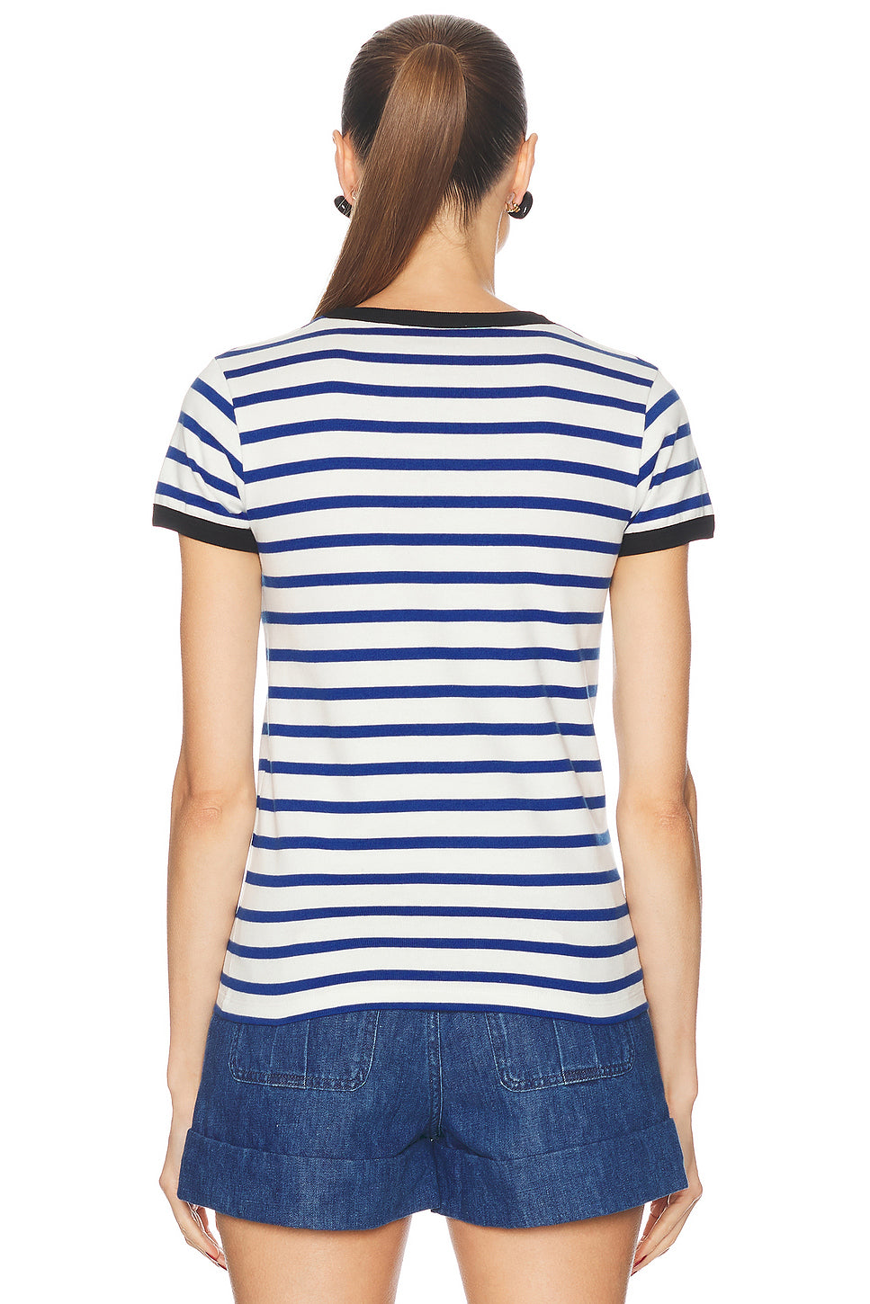 Striped Cotton T Shirt
