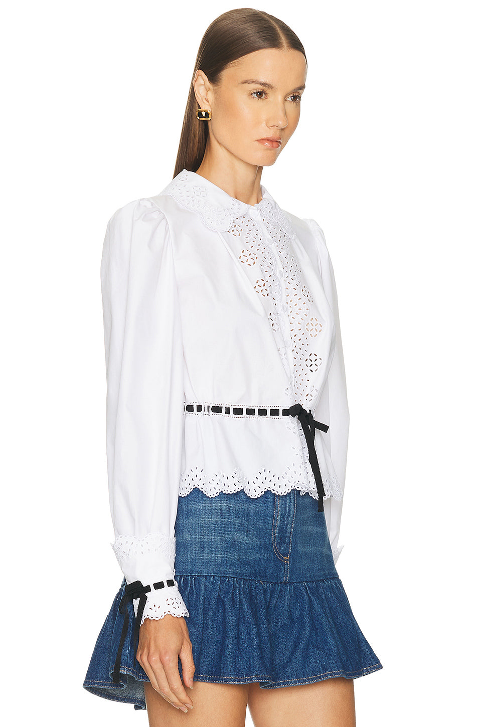 Embroidered Poplin Shirt