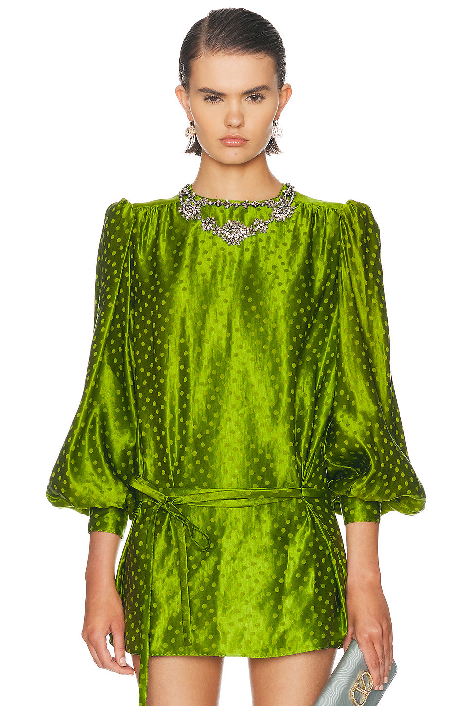 Plus De Pois Embroidered Top