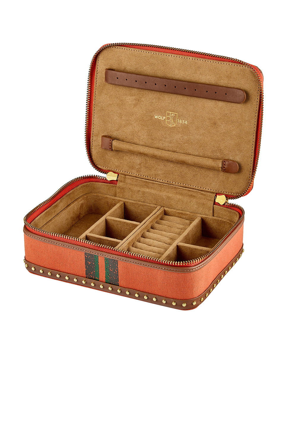 Ida Travel Zip Jewelry Case With Handle