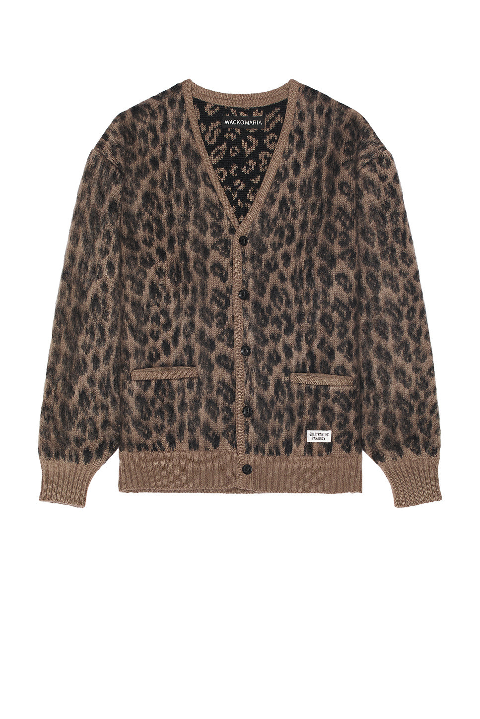 Leopard Heavy Mohair Cardigan