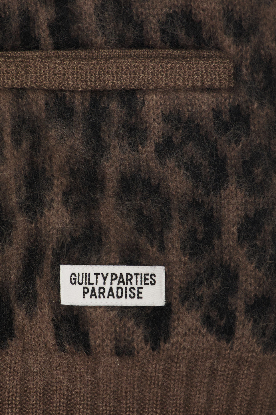 Leopard Heavy Mohair Cardigan