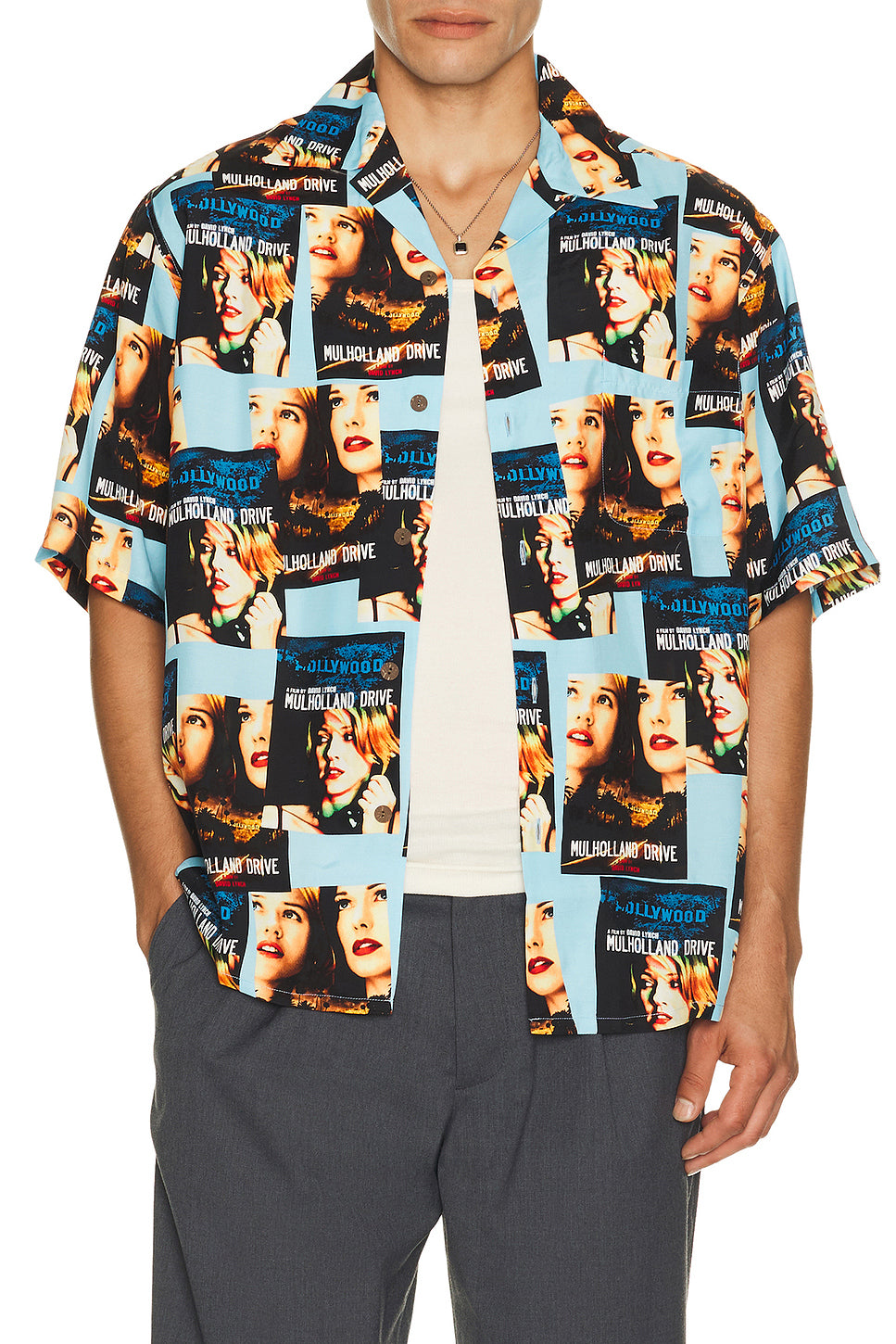 Mulholland Drive Short Sleeve Hawaiian Shirt Type 1