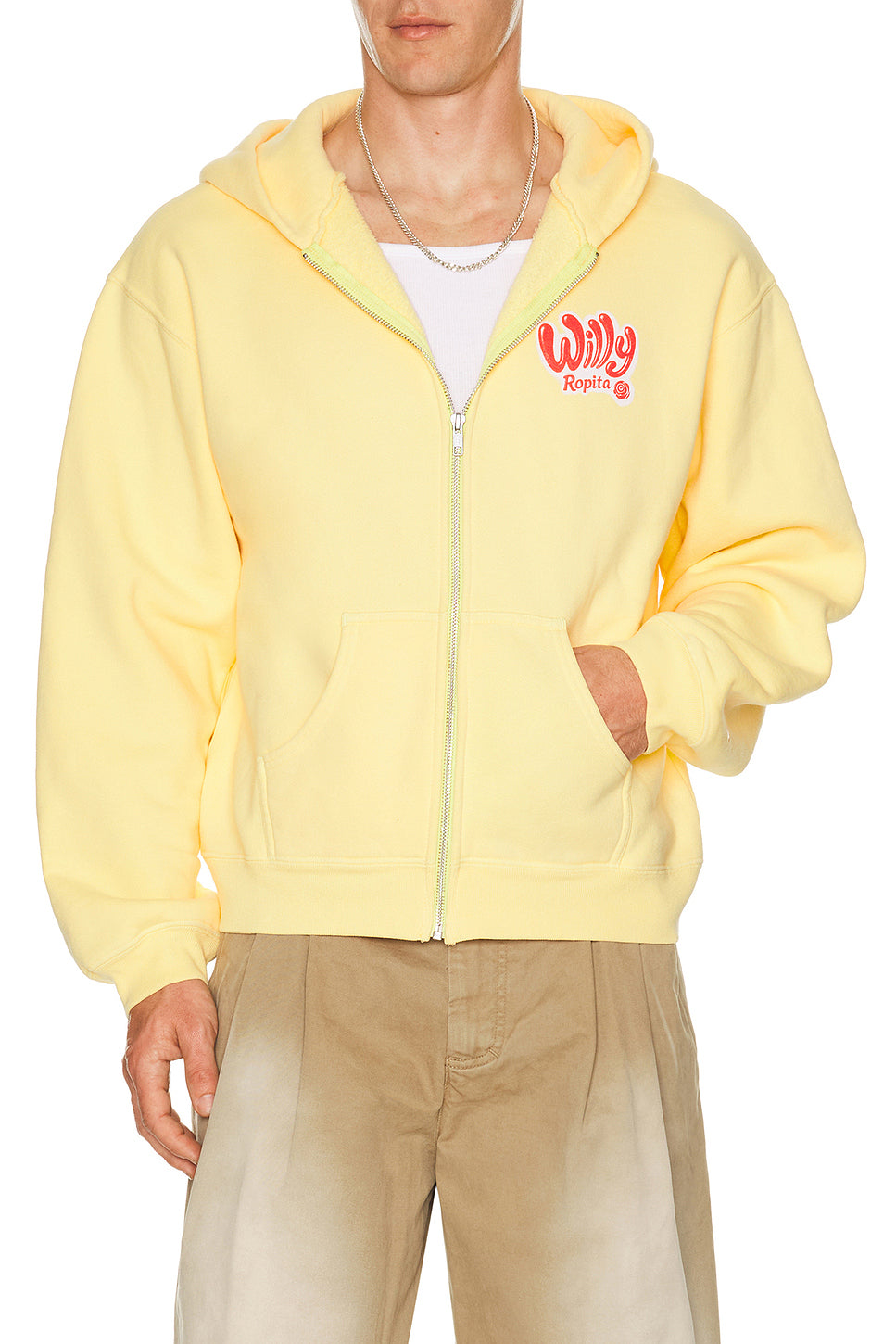 Willy Ropita Shrunken Zip-Through Hoodie