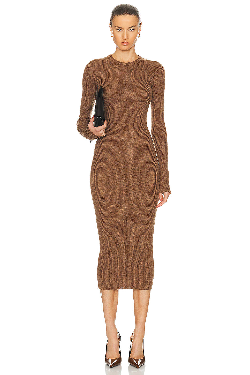 Ribbed Long Sleeve Dress