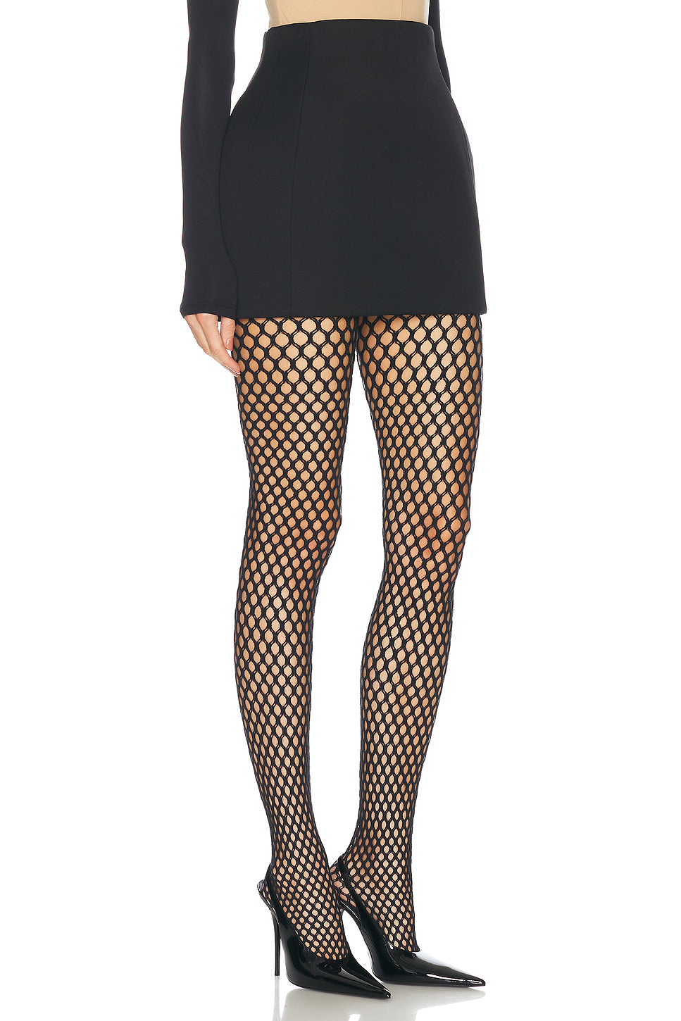 x Rosie Huntington-Whiteley RHW Sculpted Mini Skirt