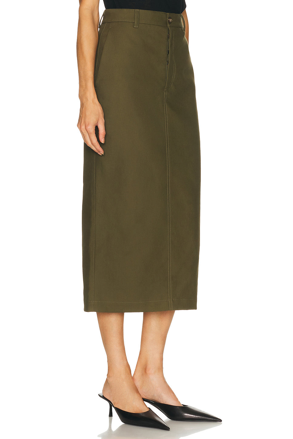 Drill Midi Skirt