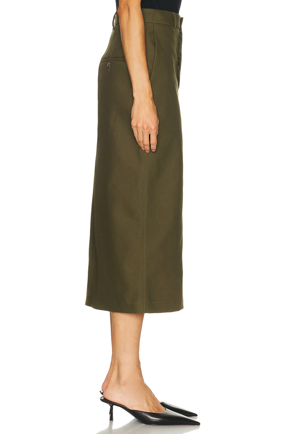 Drill Midi Skirt