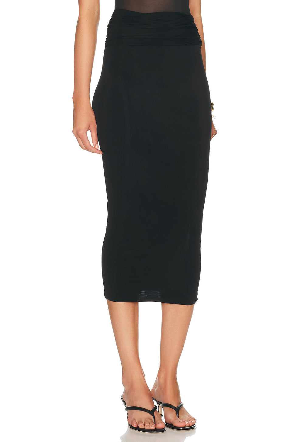 Translucent Skirt Midi Skirt
