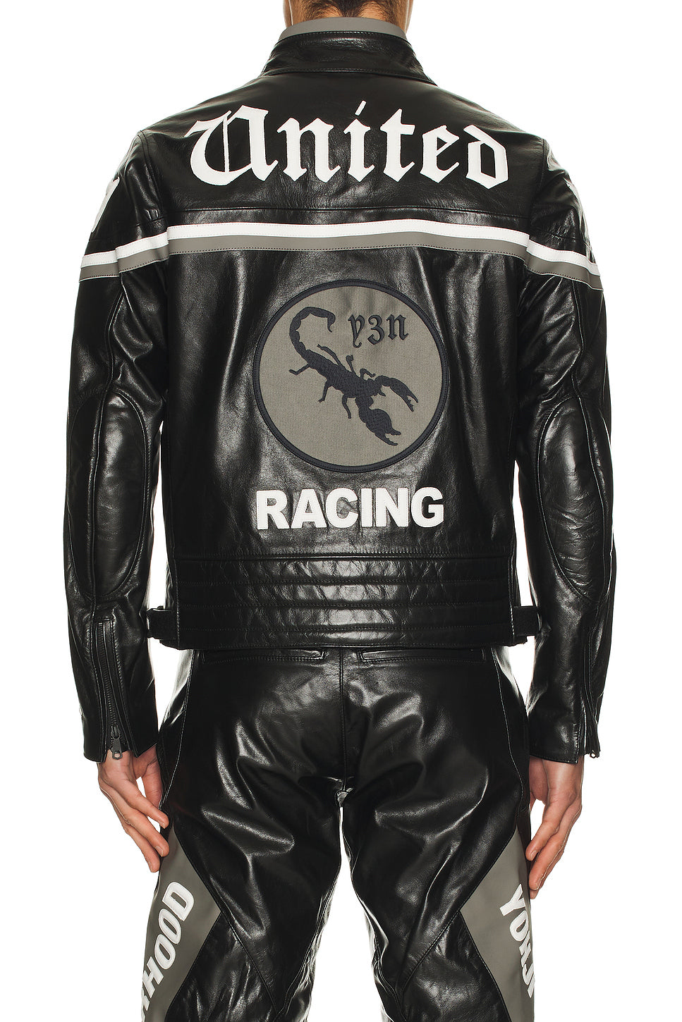 Yohji Yamamoto x NBHD Leather Racer Jacket