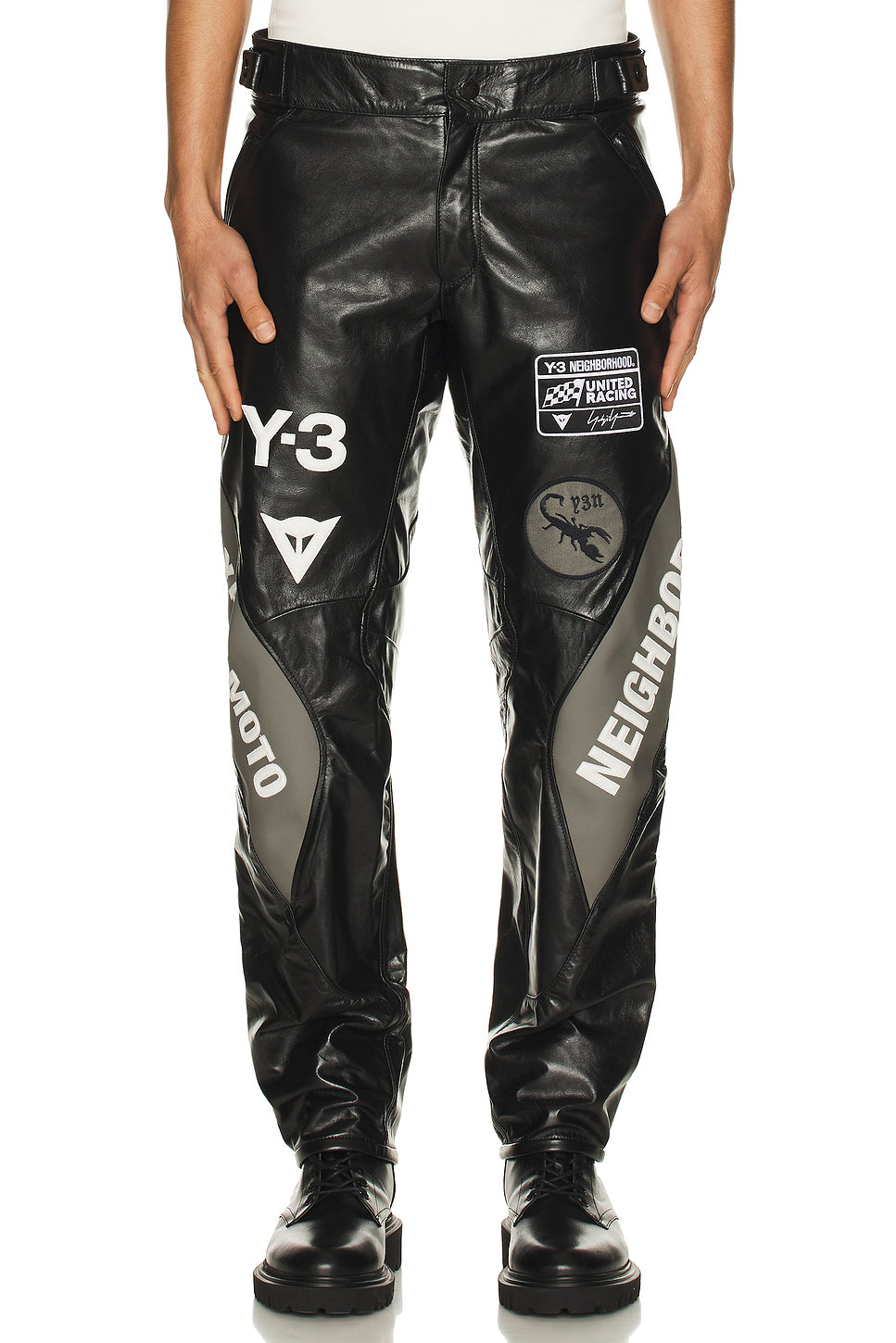 Yohji Yamamoto x NBHD Moto Leather Pants