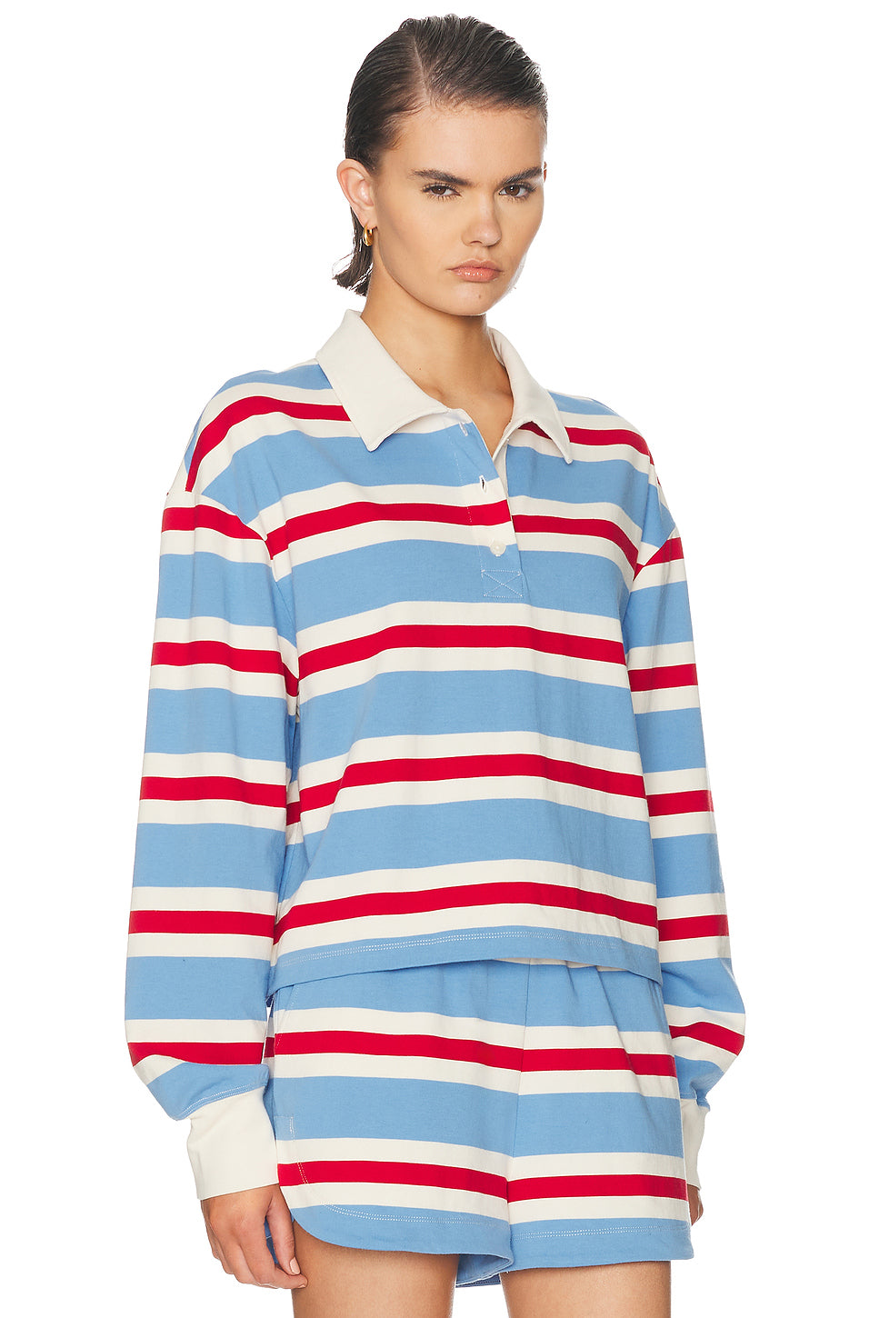Striped Rugby Long Sleeve Tee