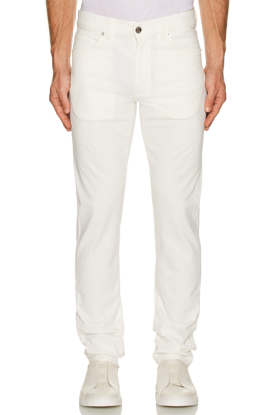 Stretch Gabardine Denim Jeans