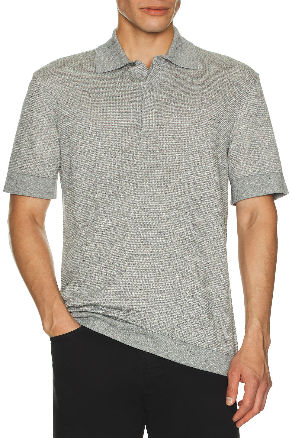 Cotton Linen And Silk Polo