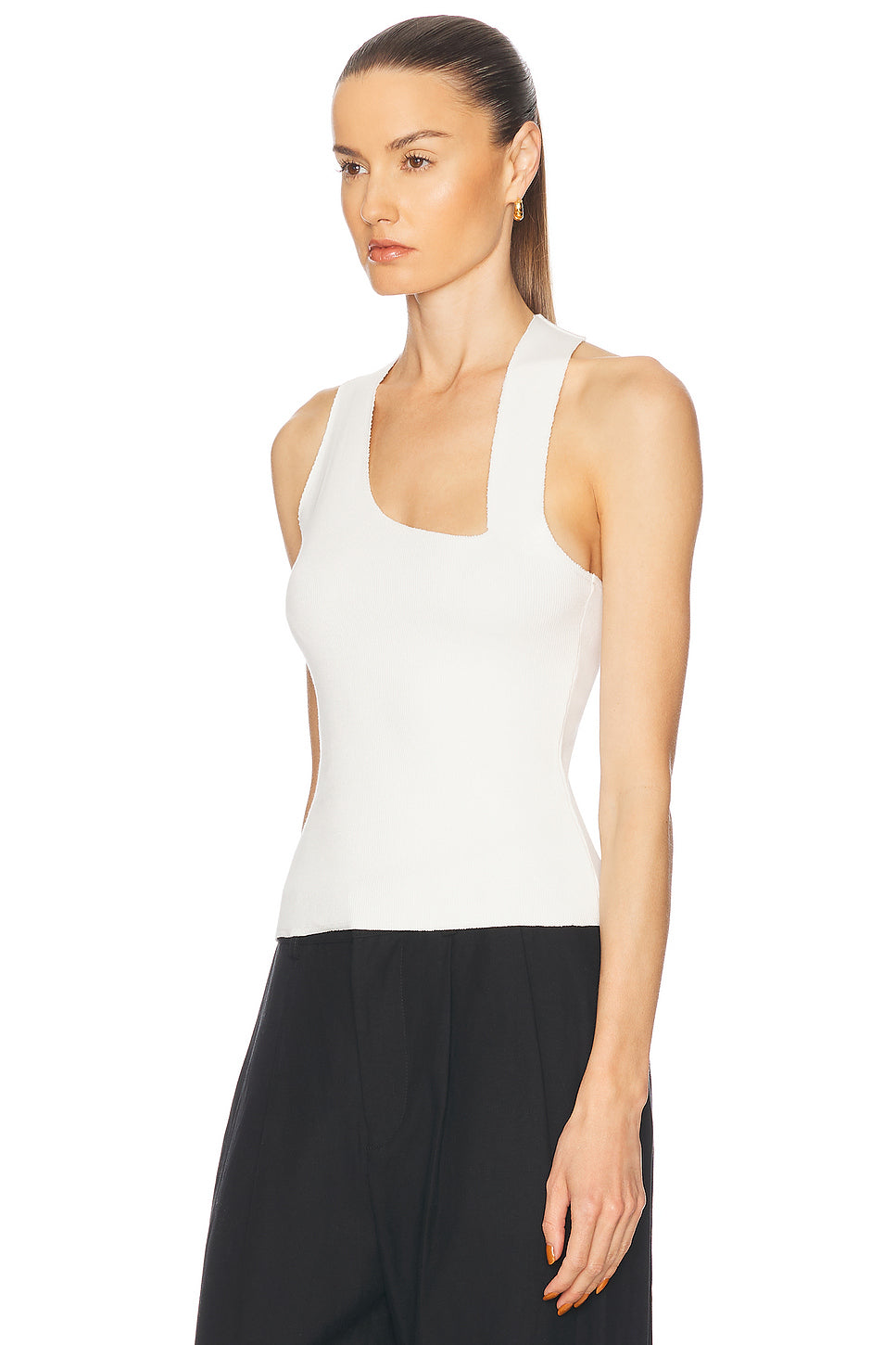 Asymmetric Racer Tank Top