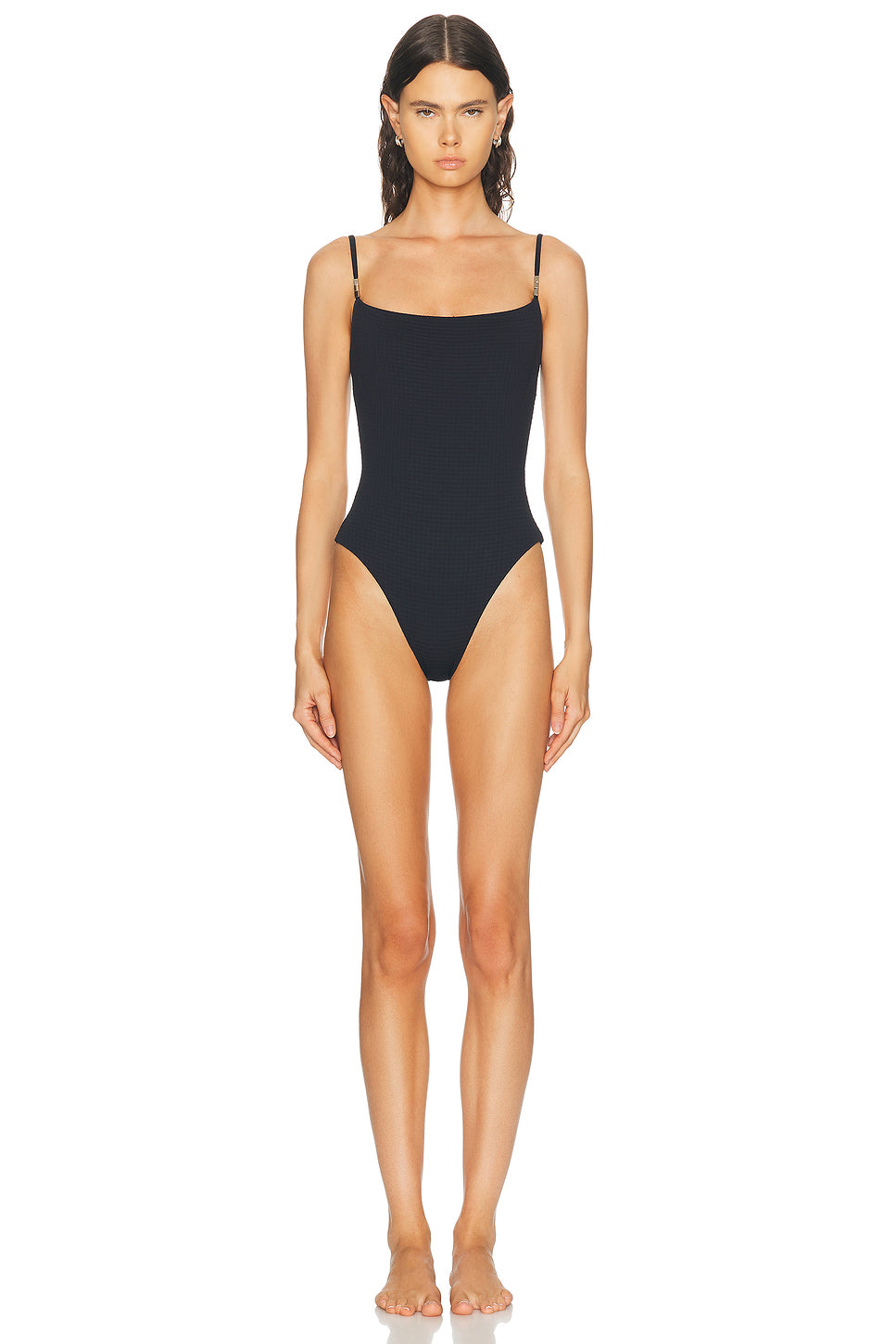 Tweed Beaded One Piece Swimsuit