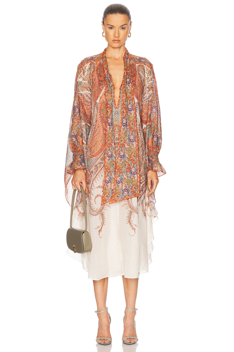 Rhiannon Tie Neck Midi Dress