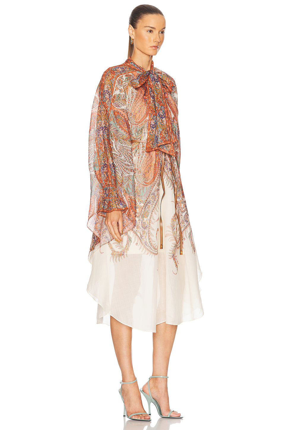 Rhiannon Tie Neck Midi Dress