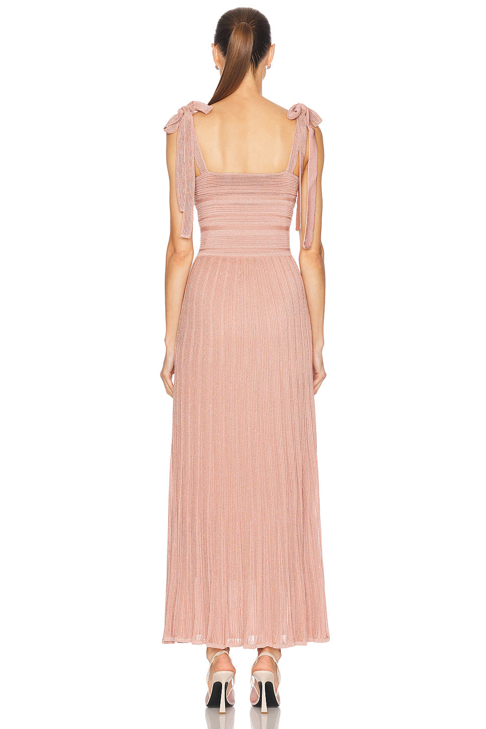 Lucky Metallic Tie Dress