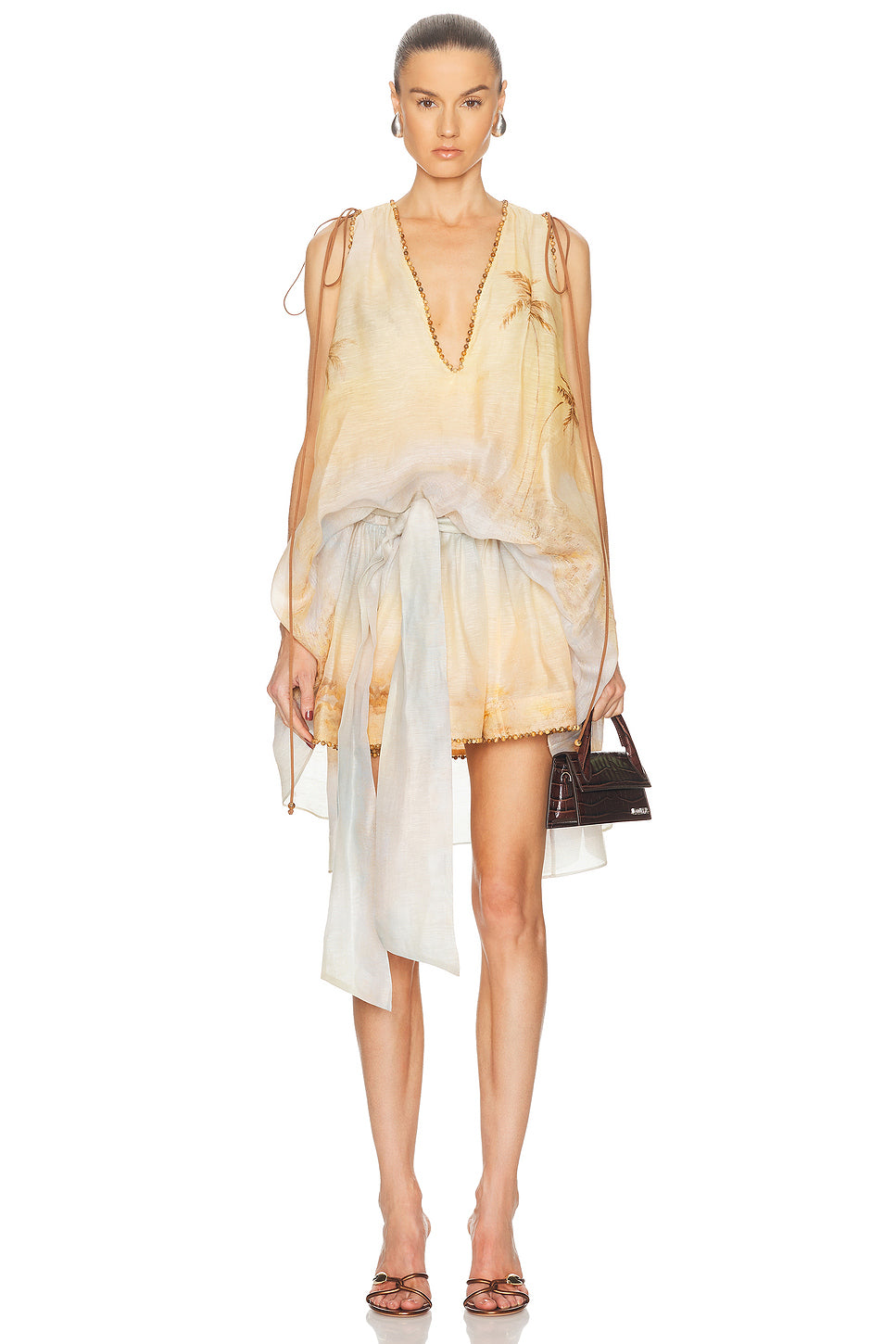 Balance Plunge Mini Dress