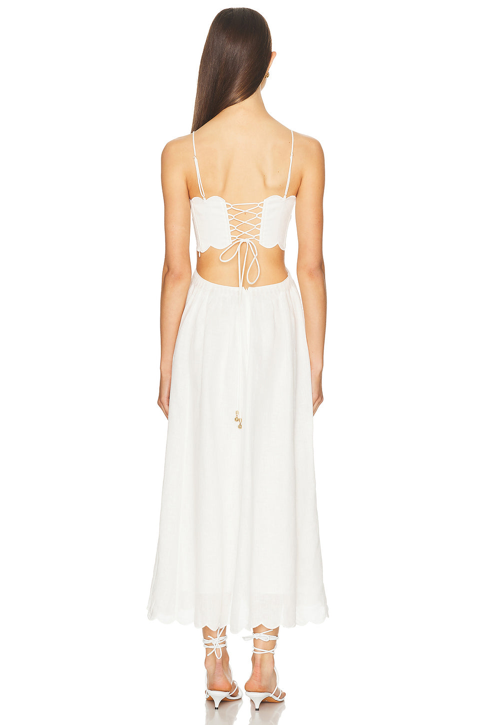 Rhiannon Scallop Midi Dress