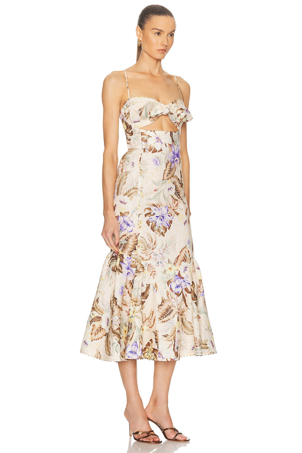 Coco Tie Front Midi Dress