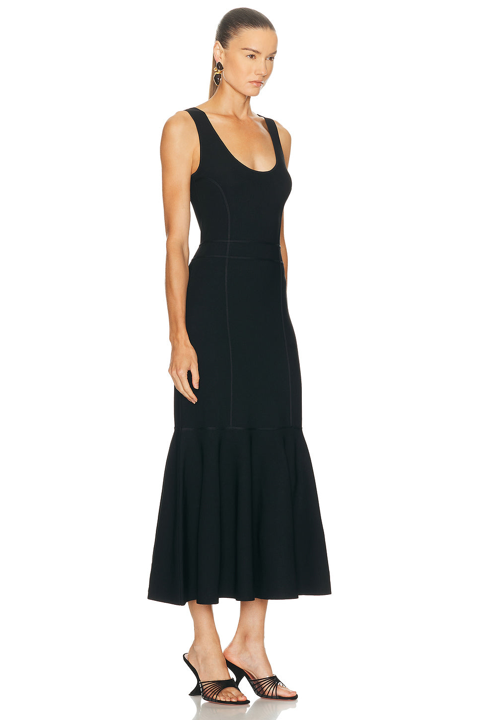 Hypnotic Sculptural Midi Dress