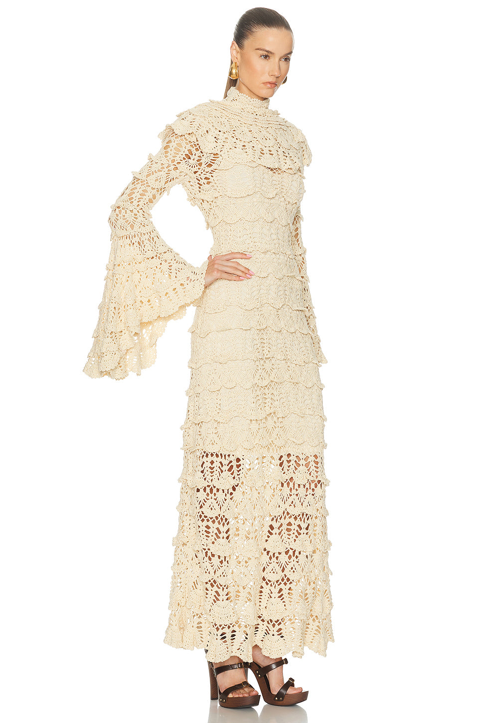 Hypnotic Hand Crochet Gown