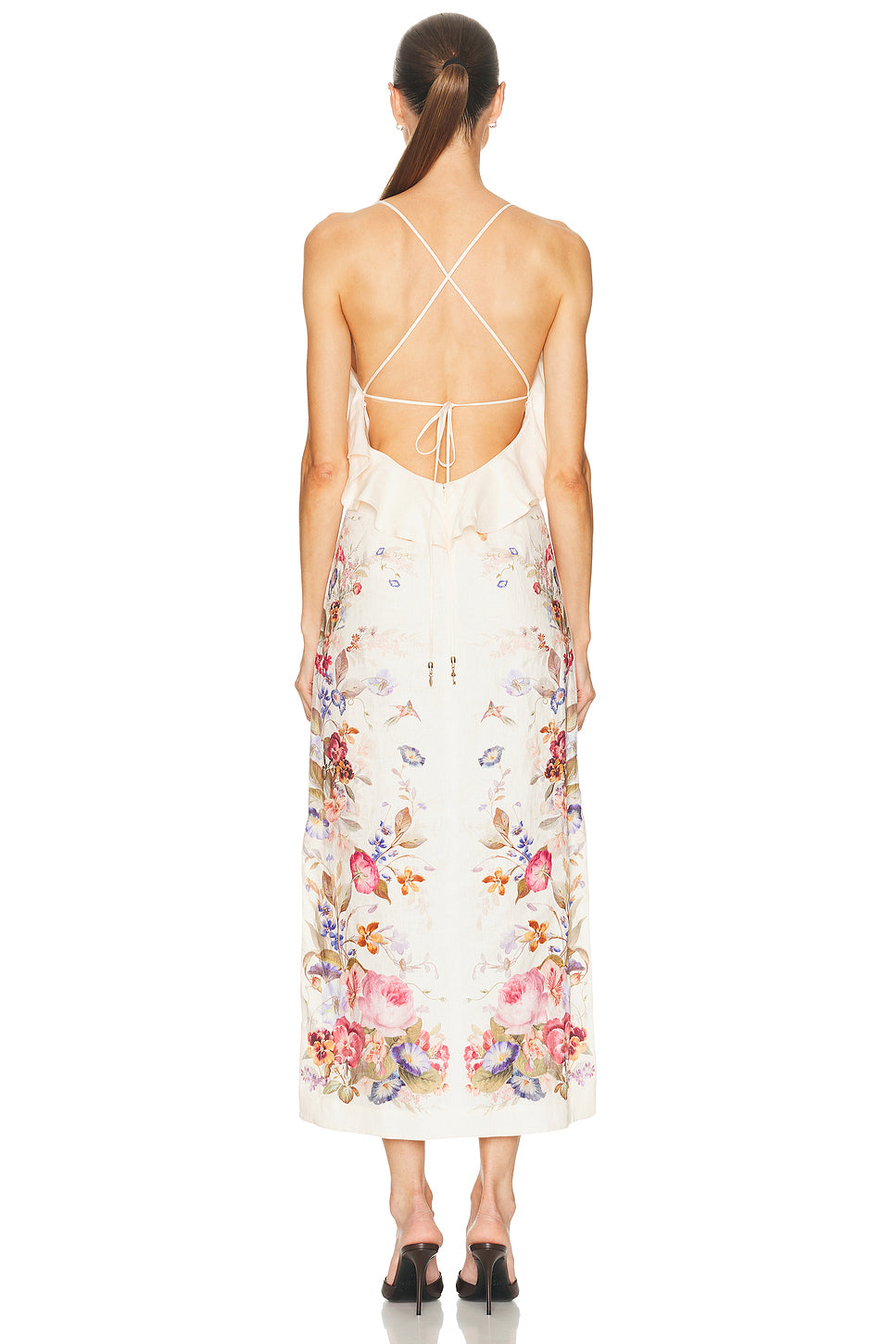 Patience Frill Midi Dress