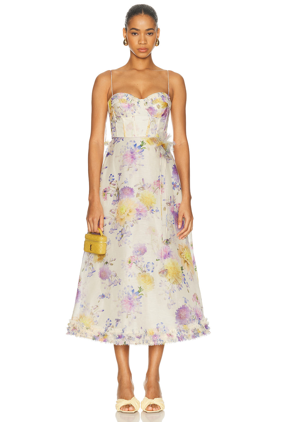 Luna Ruffle Midi Dress