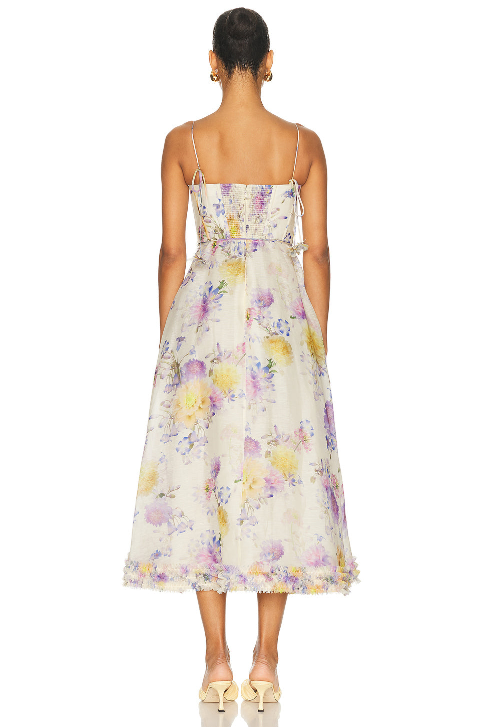 Luna Ruffle Midi Dress