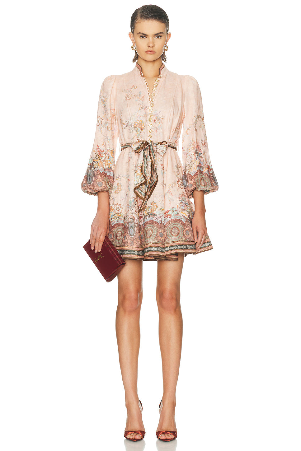 Alchemy Button Mini Dress