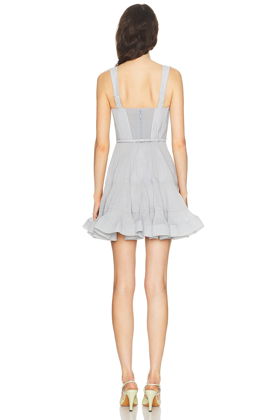Pleated Draped Mini Dress