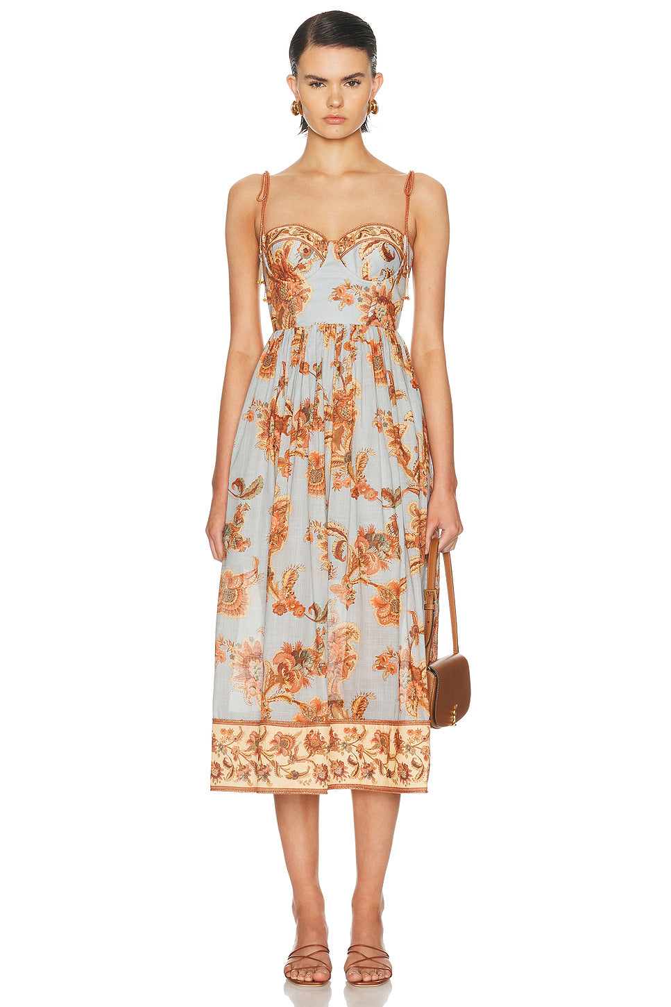 Aster Corset Midi Dress