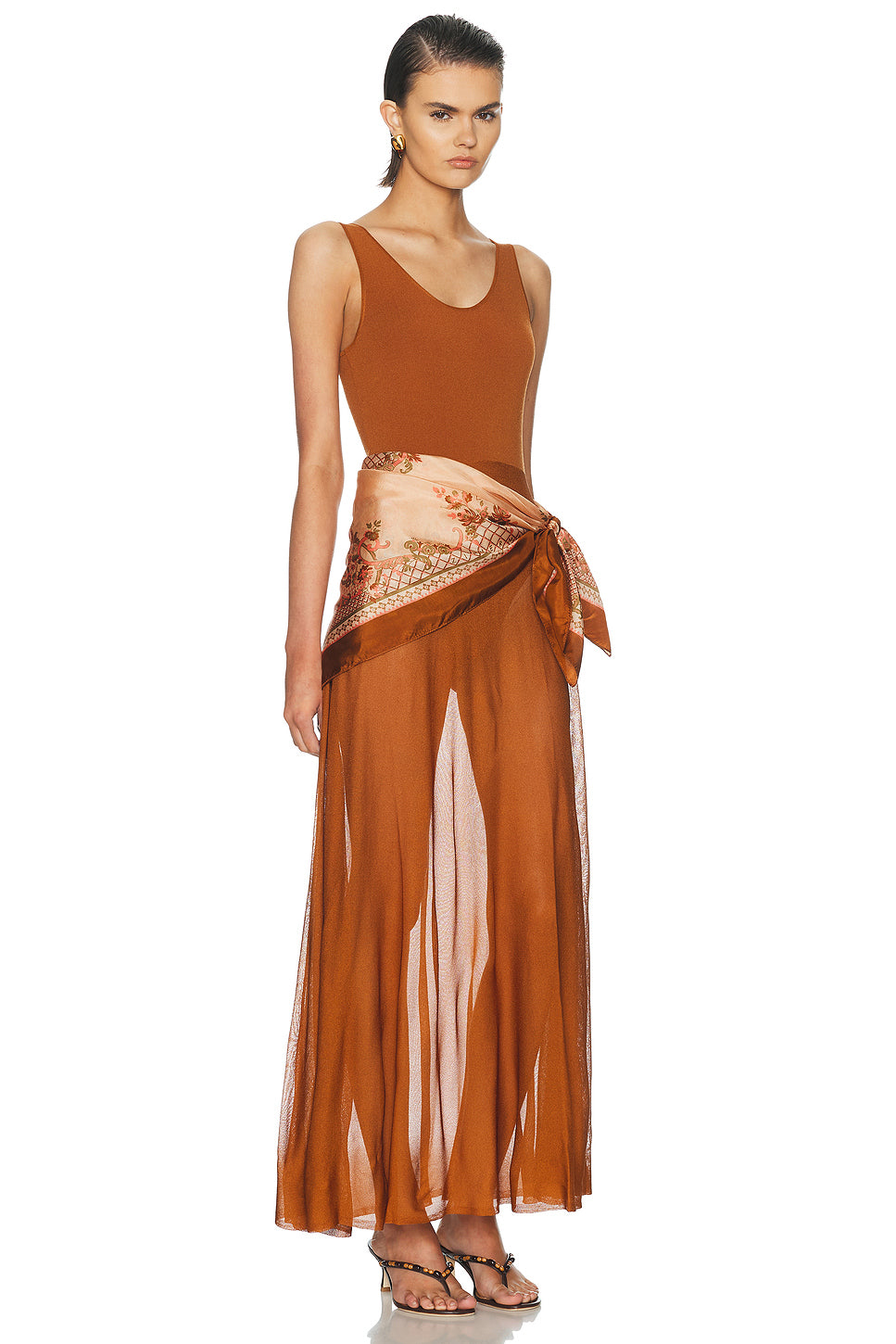 Aster Scarf Maxi Dress
