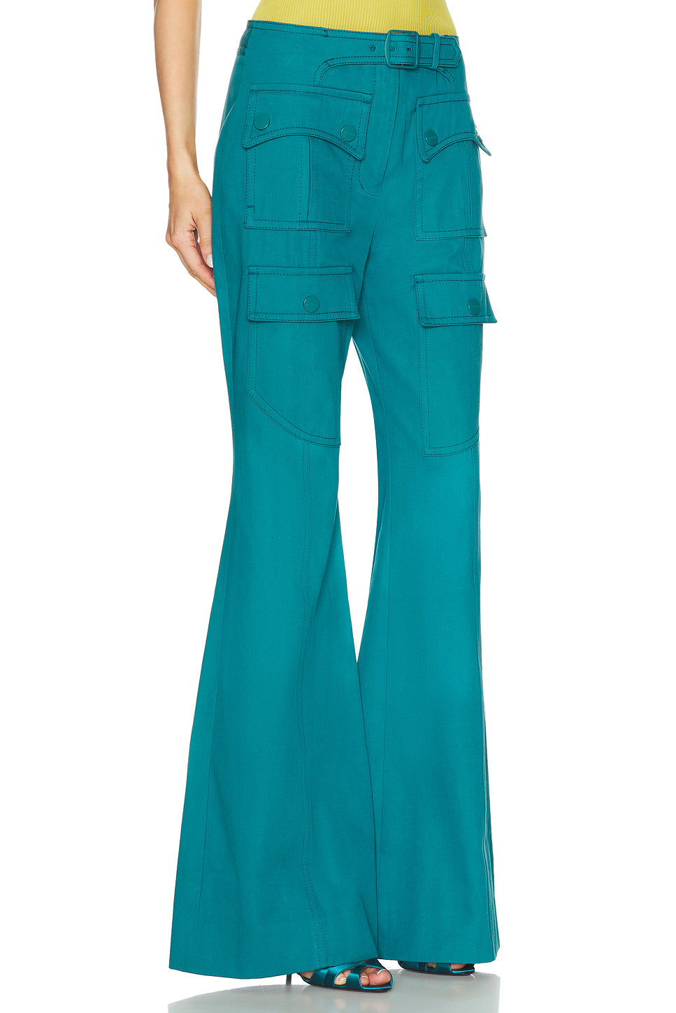 Luna Drill Flare Pant