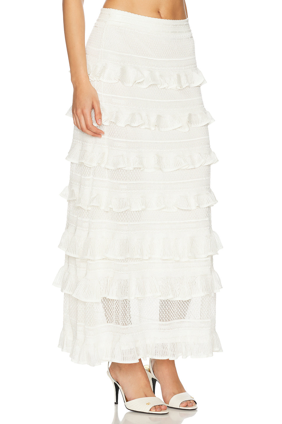 Illuminate Lace Frill Skirt