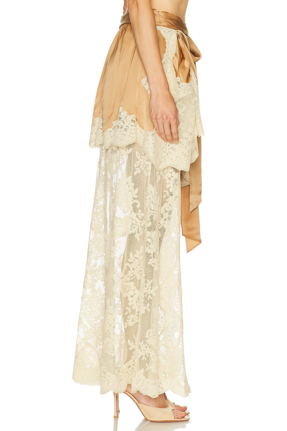 Hypnotic Satin Drape Skirt