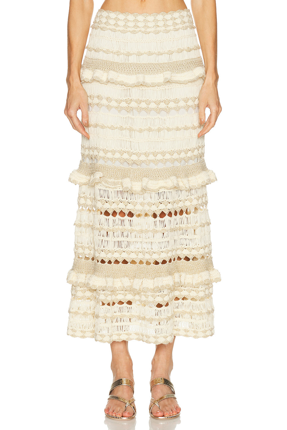 Wanderlust Crochet Midi Skirt
