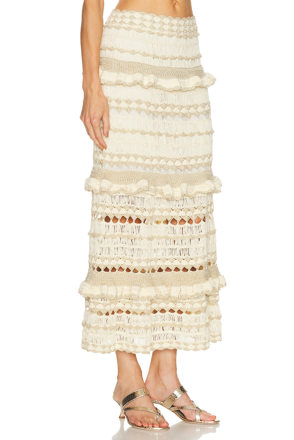 Wanderlust Crochet Midi Skirt