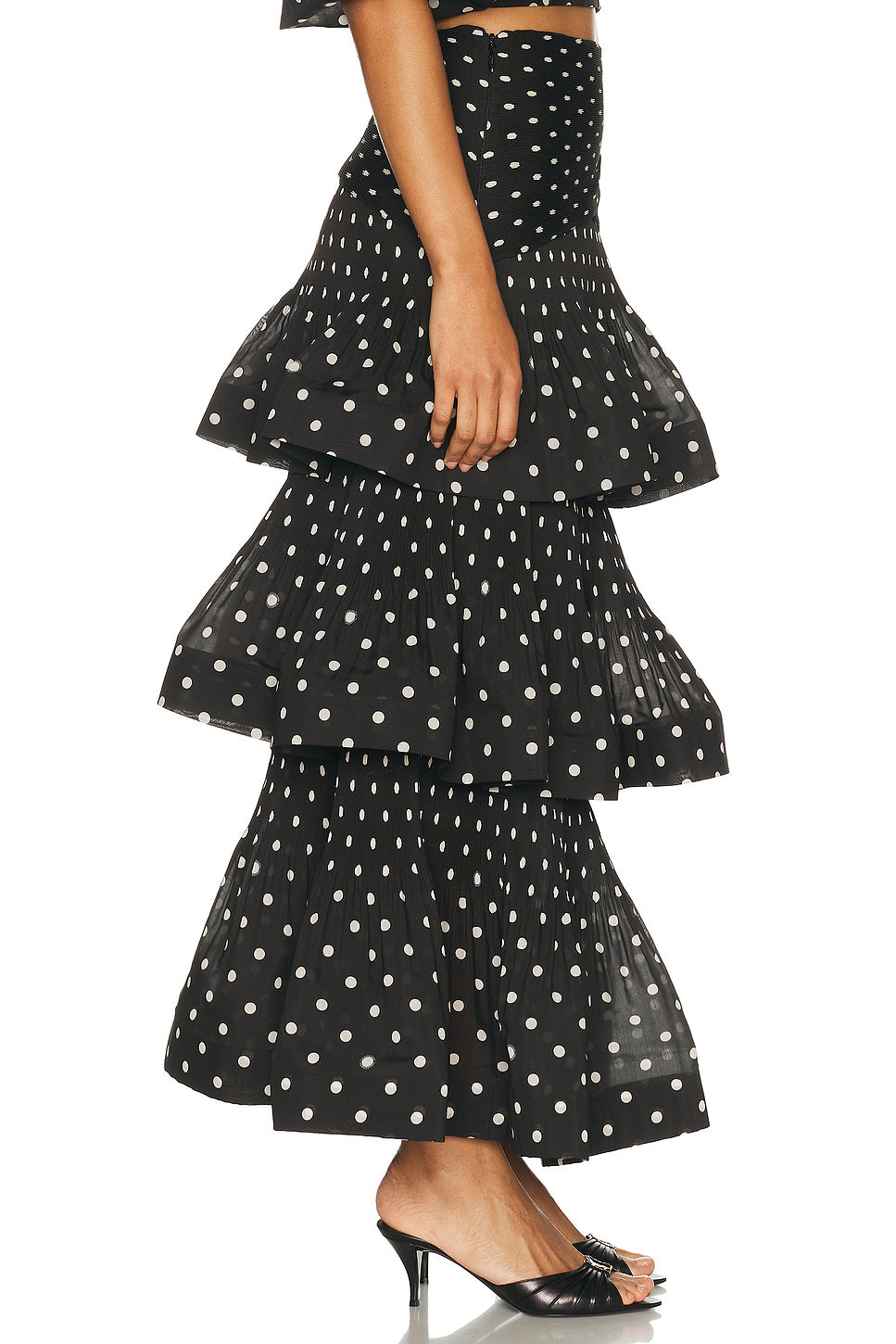 Pleated Tiered Skirt