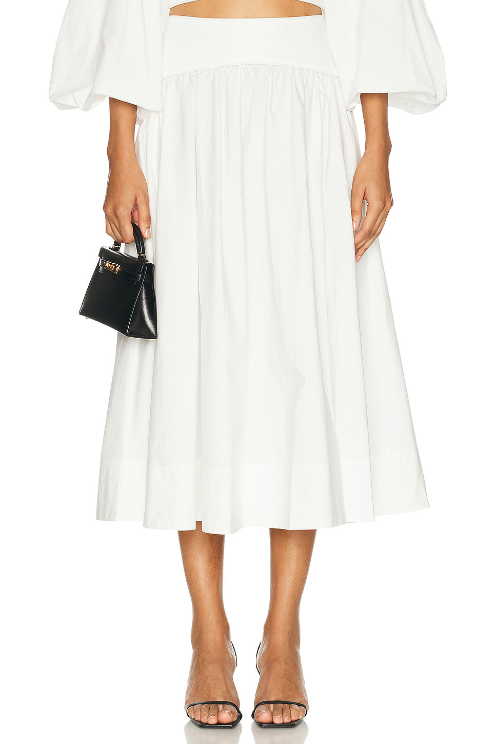 Poplin Midi Skirt