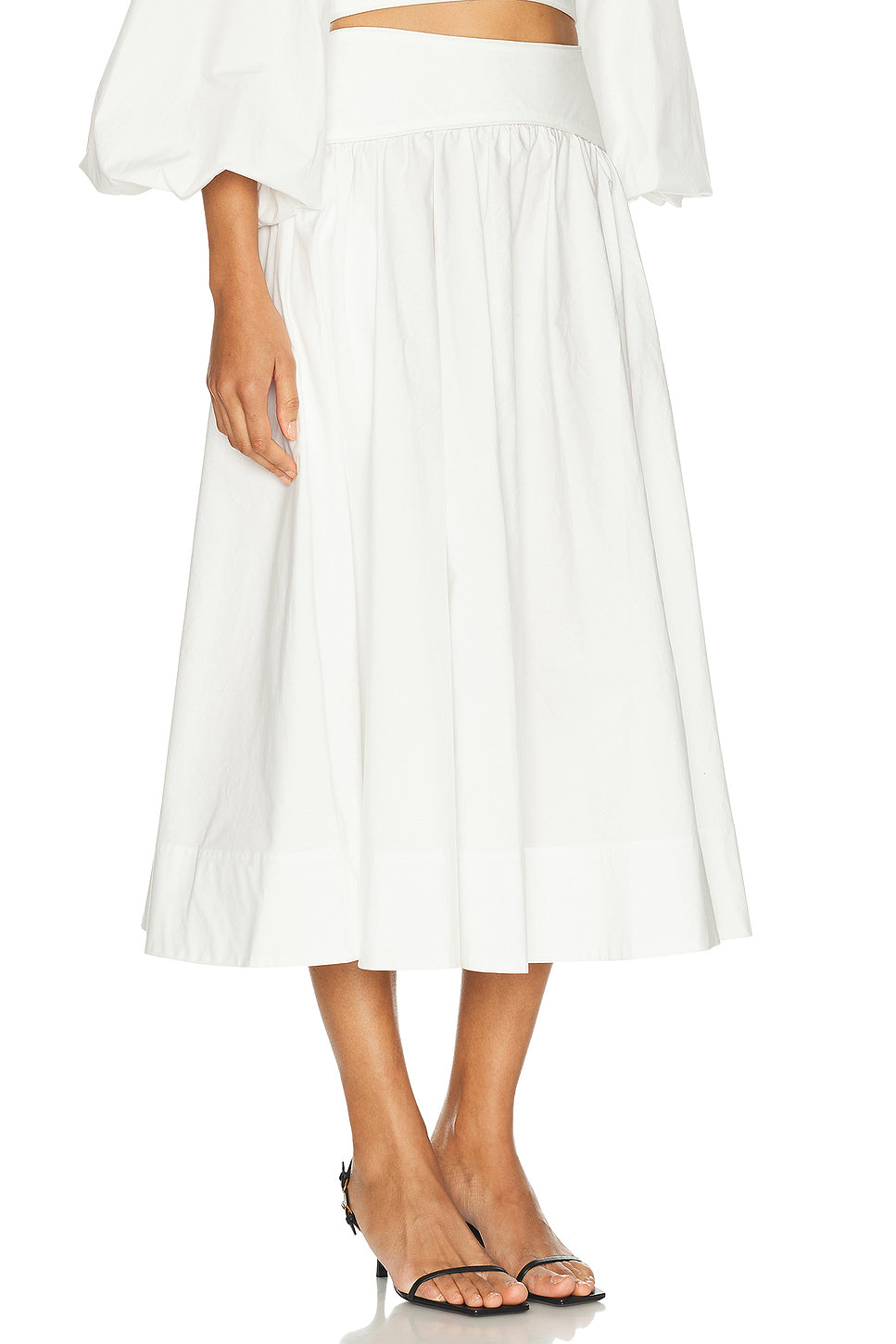 Poplin Midi Skirt