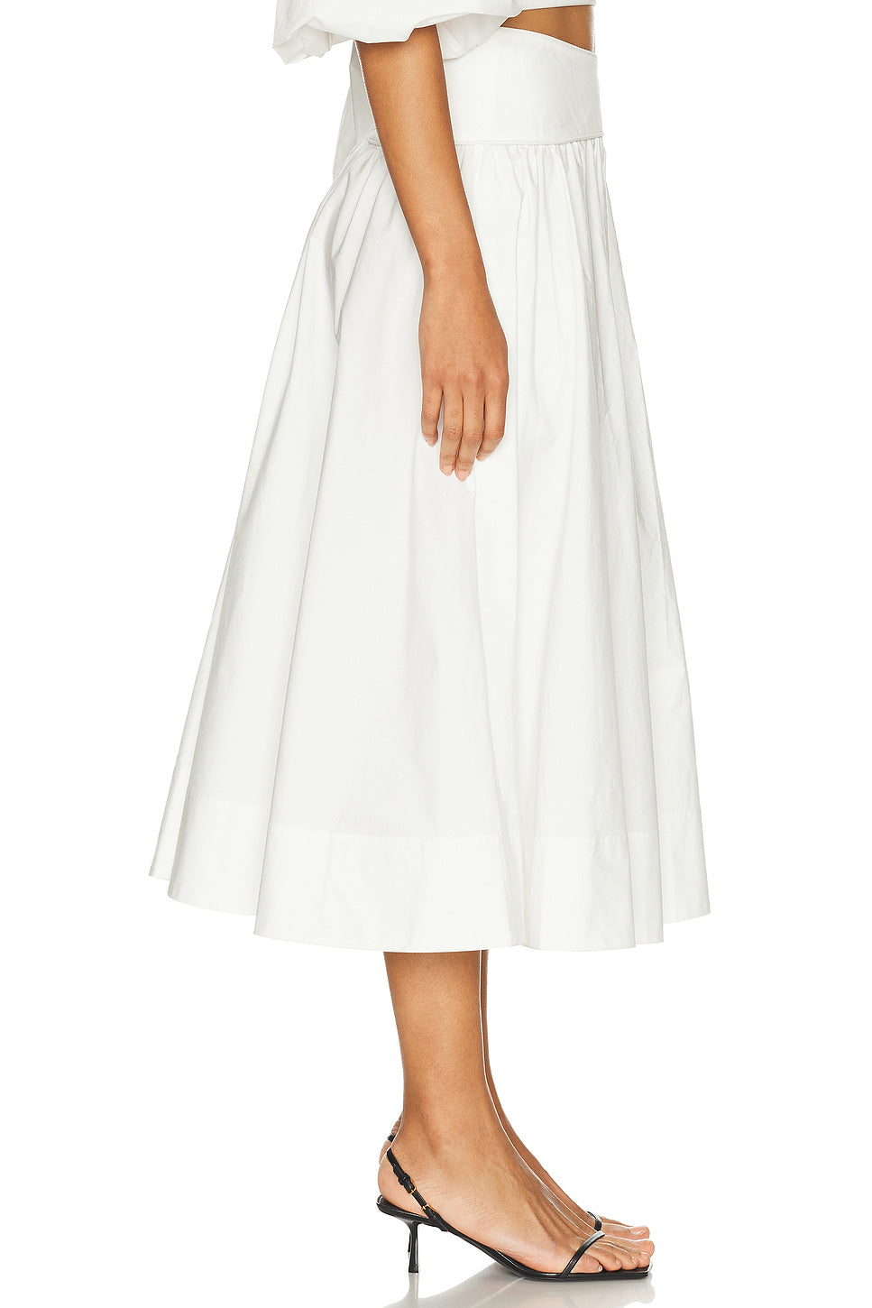 Poplin Midi Skirt