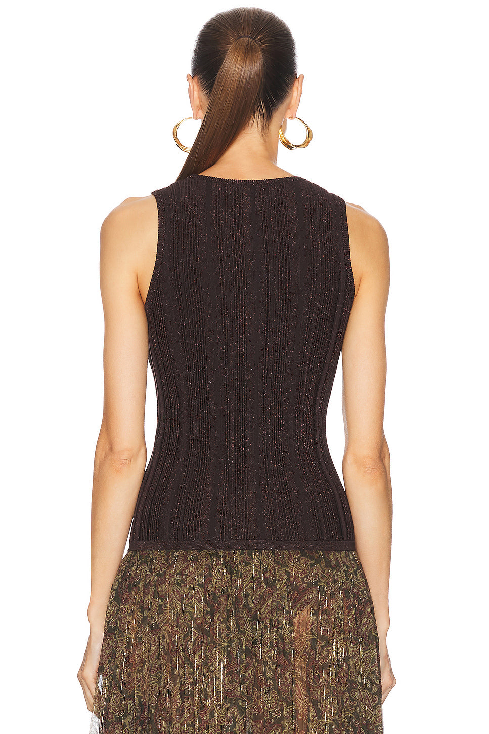 Lucky Metallic Racer Tank Top
