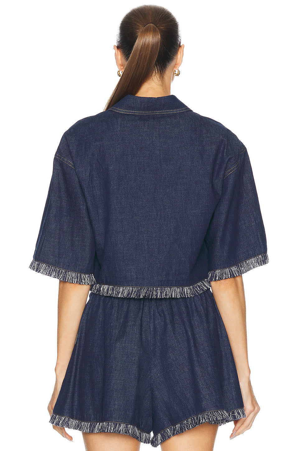 Rhiannon Fringe Denim Shirt