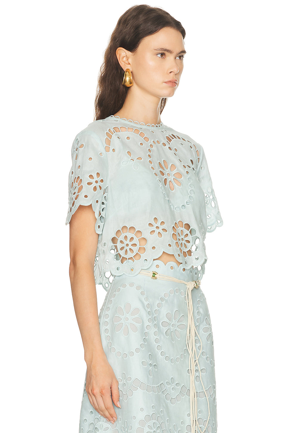 Awaken Embroidered Bodice Top